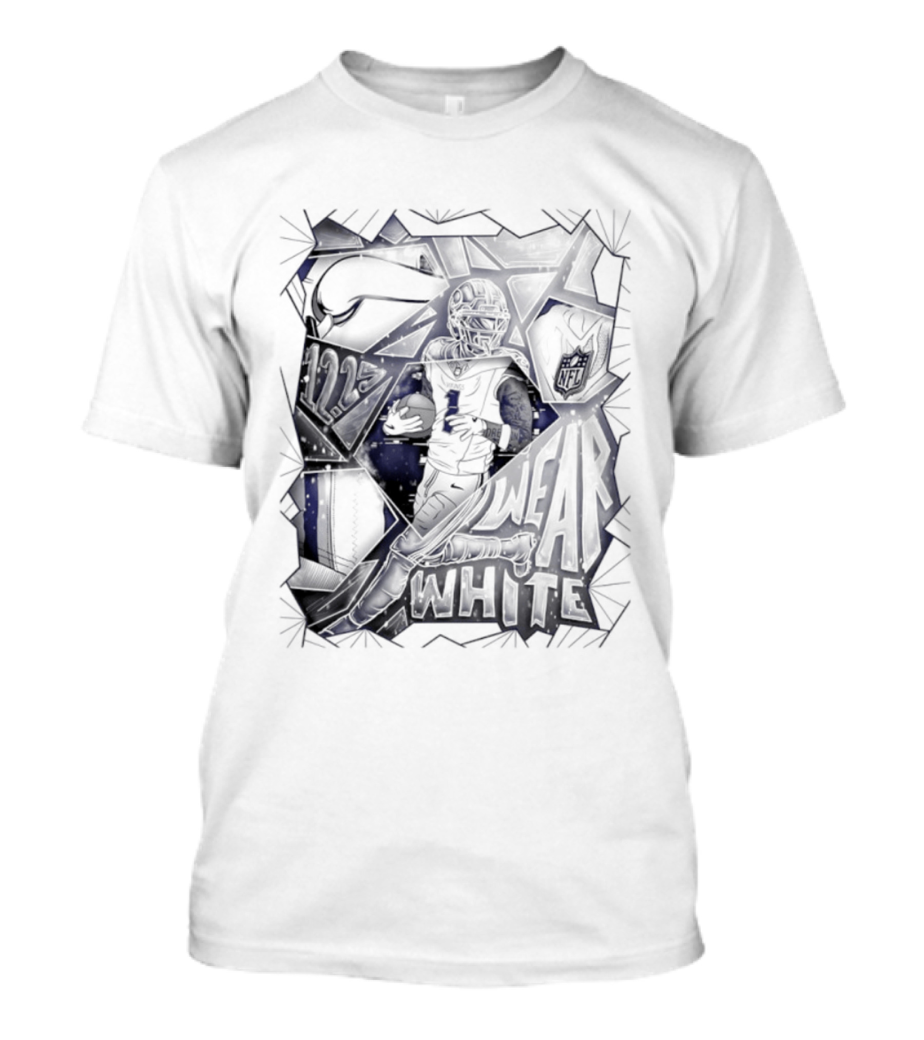 Jalen Nailor Minnesota Vikings Winter Whiteout Week Wear T-Shirt