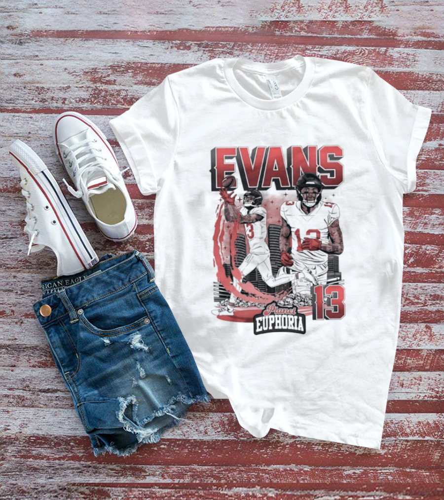 Evans 13 Euphoria Tampa Bay Buccaneers Football T-Shirt