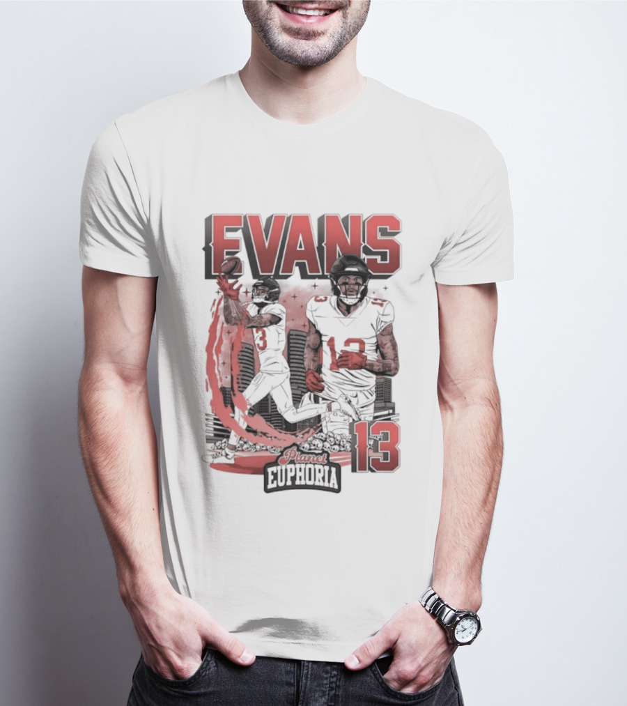 Evans 13 Euphoria Tampa Bay Buccaneers Football T-Shirt