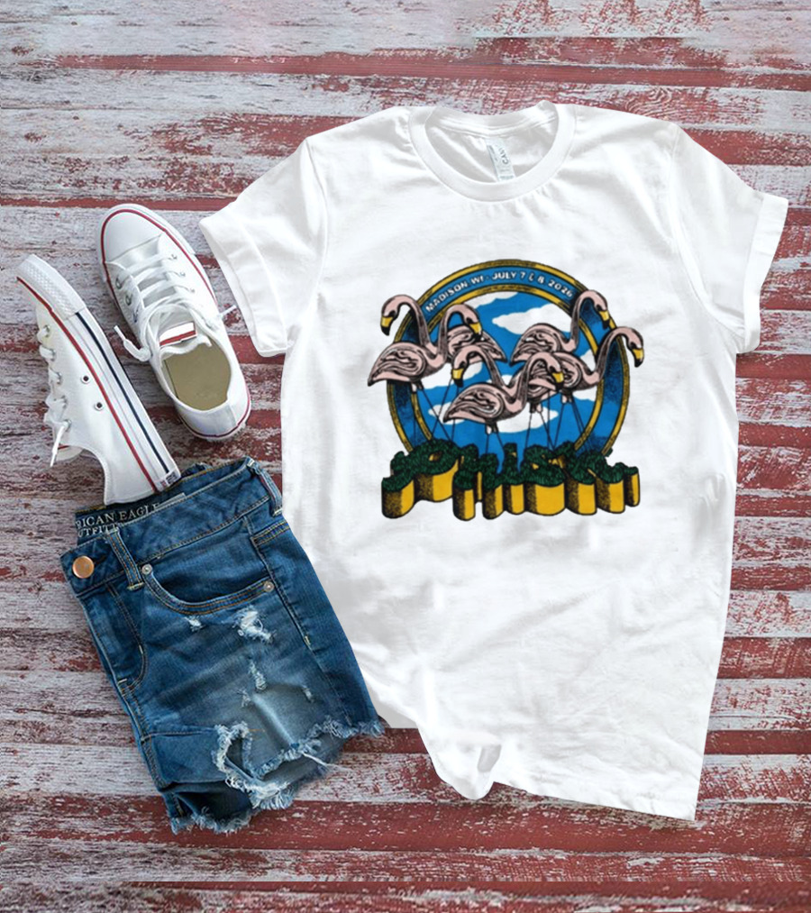 Phish Madison Wisconsin 2026 At Kohl Center July 7 And 8 Flamingo T-Shirt