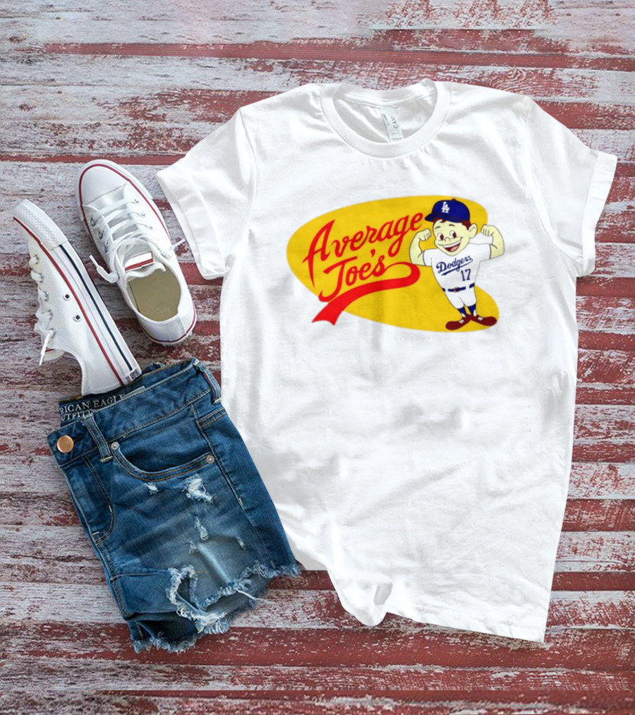 Average Joe's Dodgers No 17 LA Cartoon T-Shirt