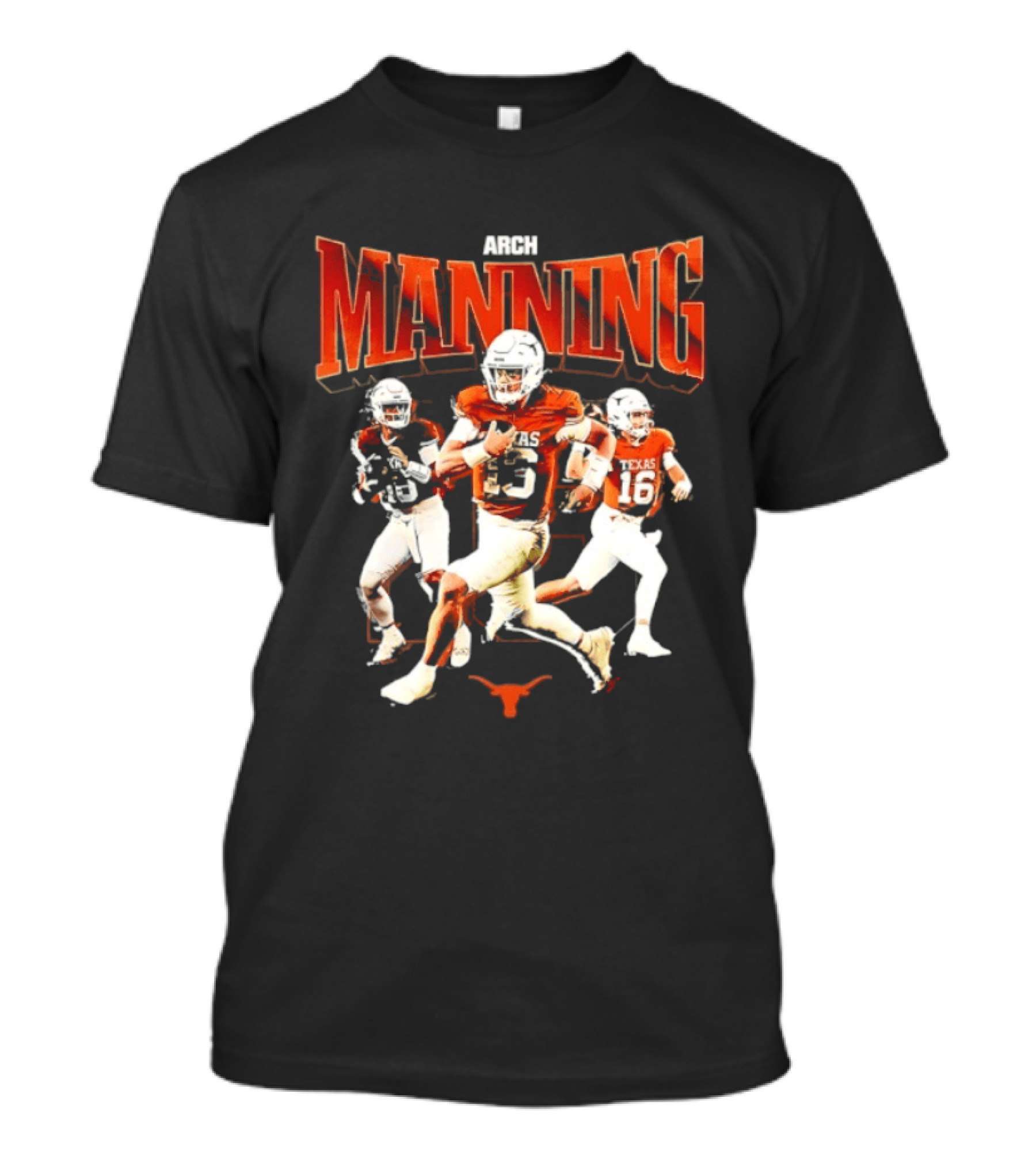 Arch Manning 16 Texas Longhorns NCAA Football Player Manning T-Shirt