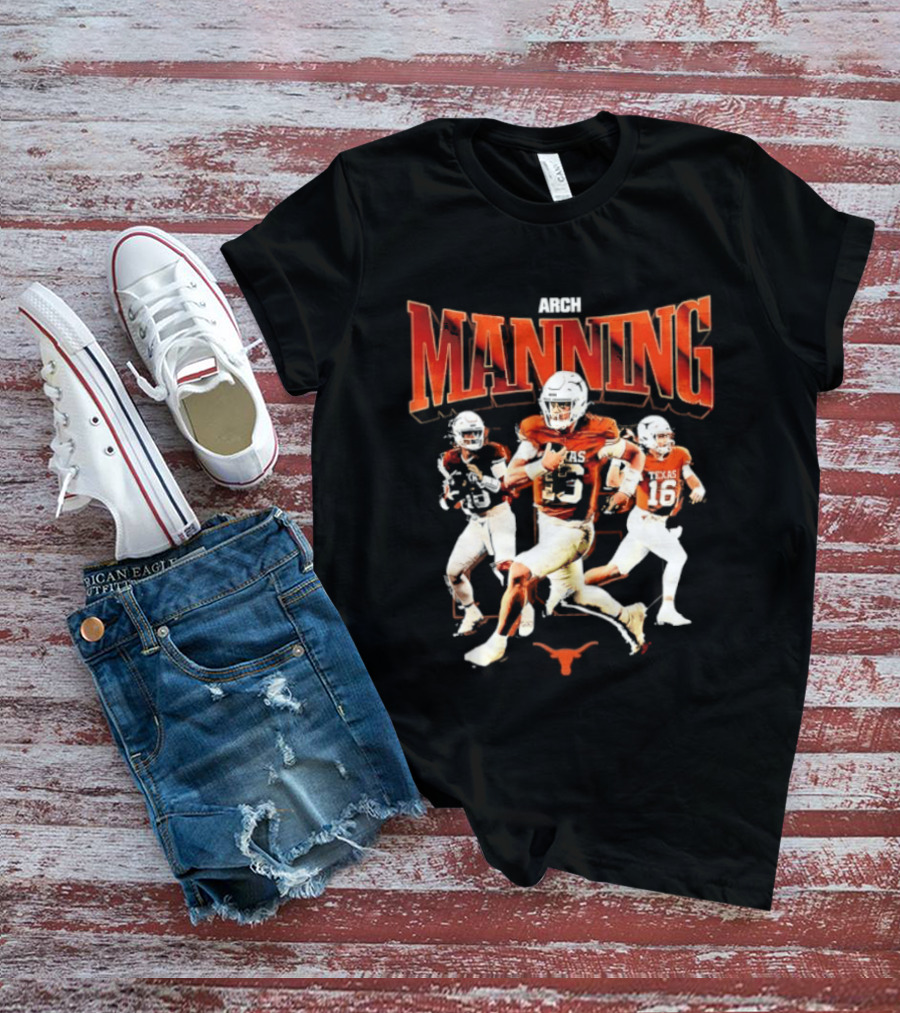 Arch Manning 16 Texas Longhorns NCAA Football Player Manning T-Shirt