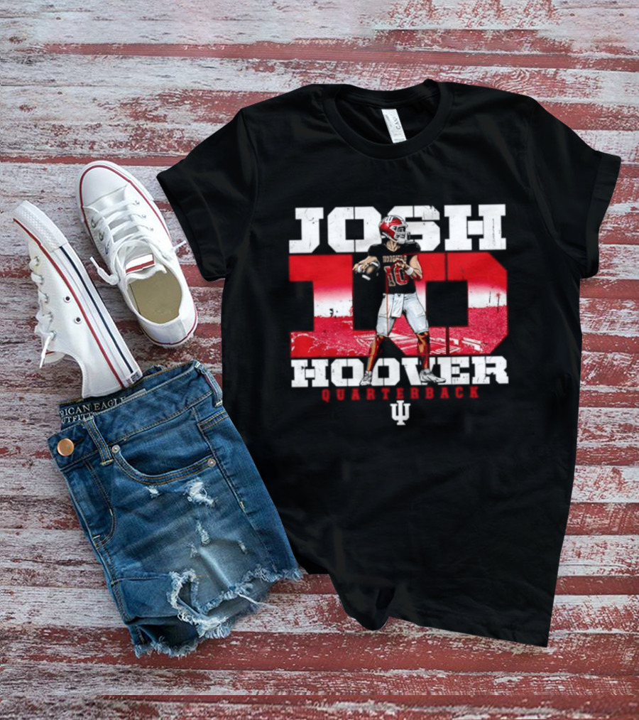 Josh Hoover 10 Indiana Hoosiers Quarterback NCAA T-Shirt