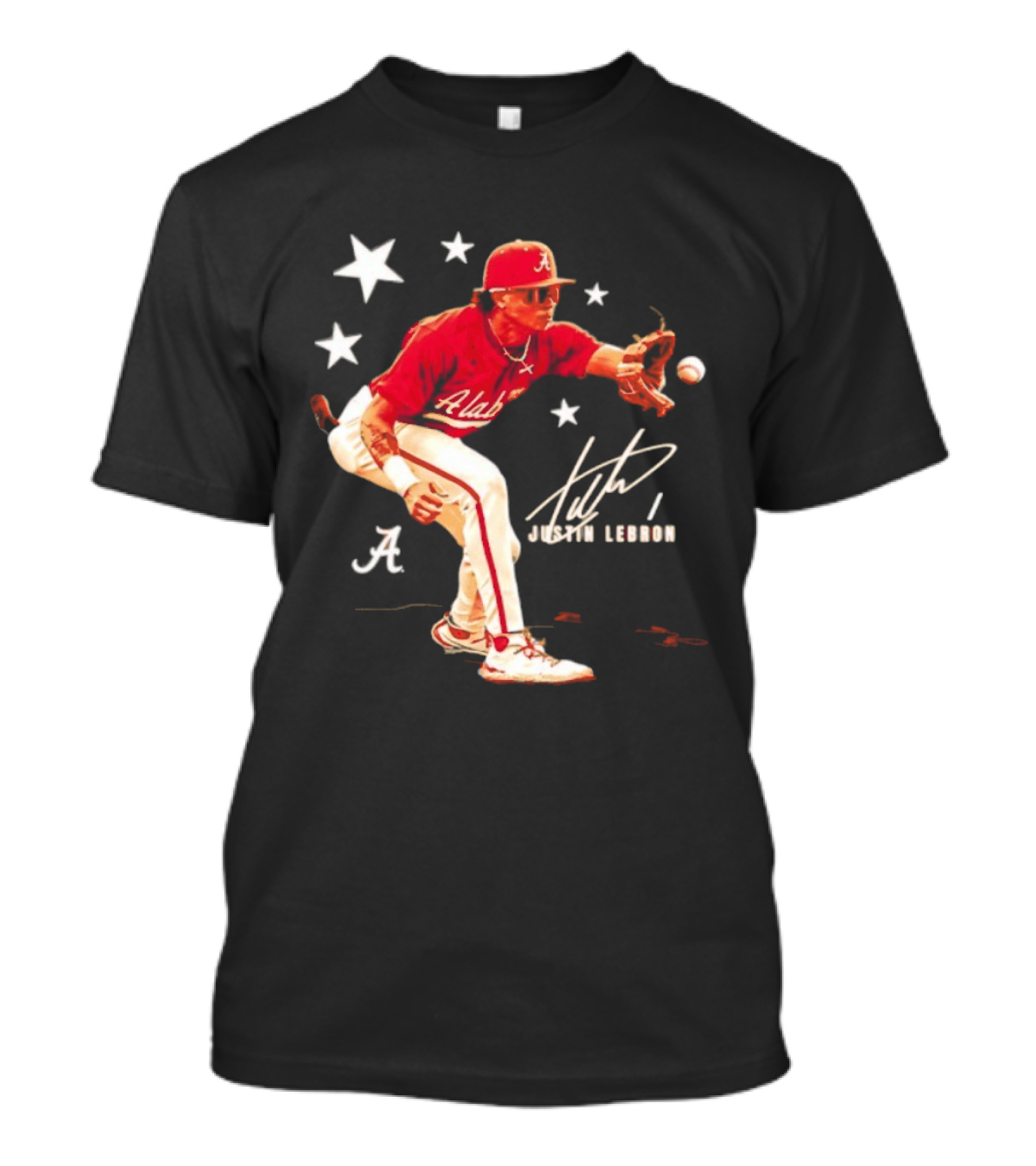 Alabama Crimson Tide NCAA Baseball Justin Lebron Signature T-Shirt