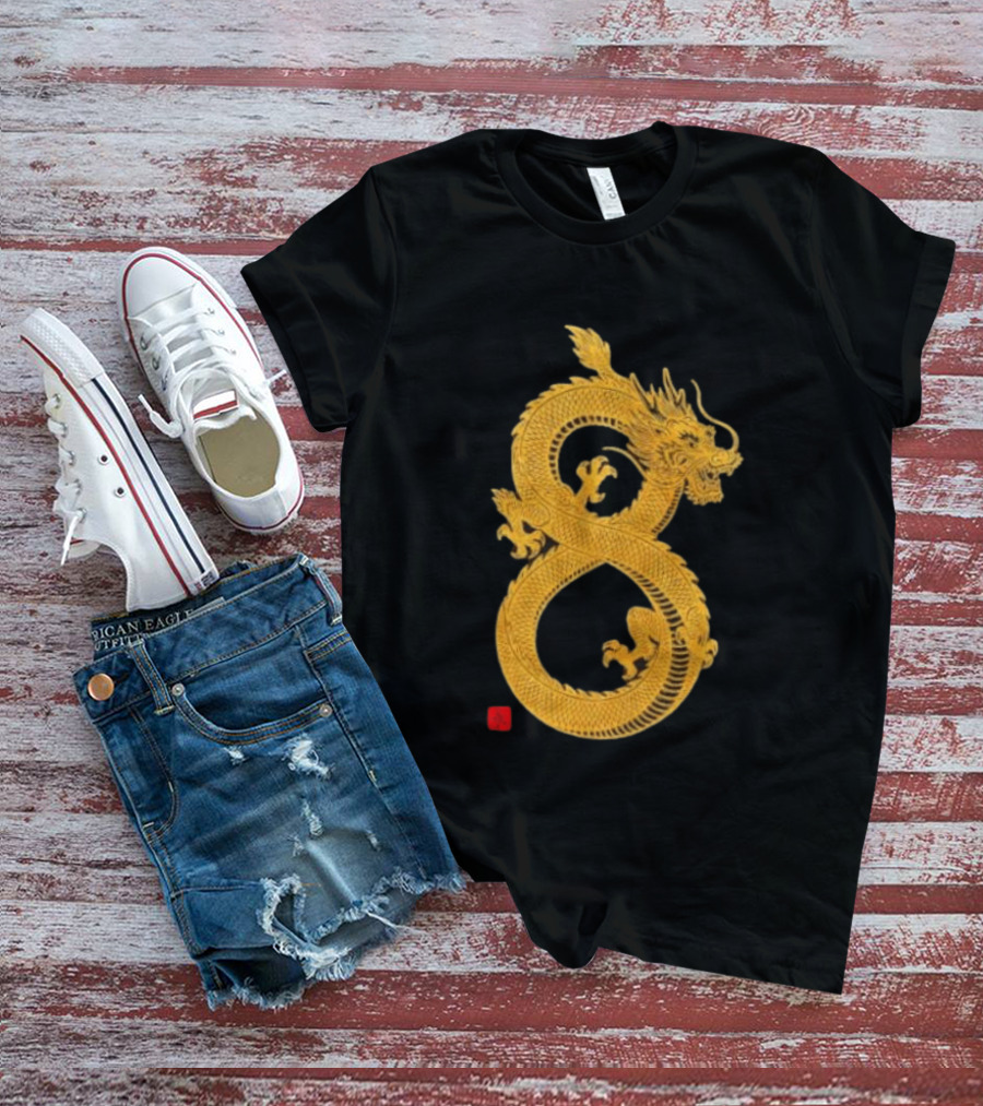 Infinity Dragon Of Fortune Mythical Serpent Symbol Asian Lore T-Shirt