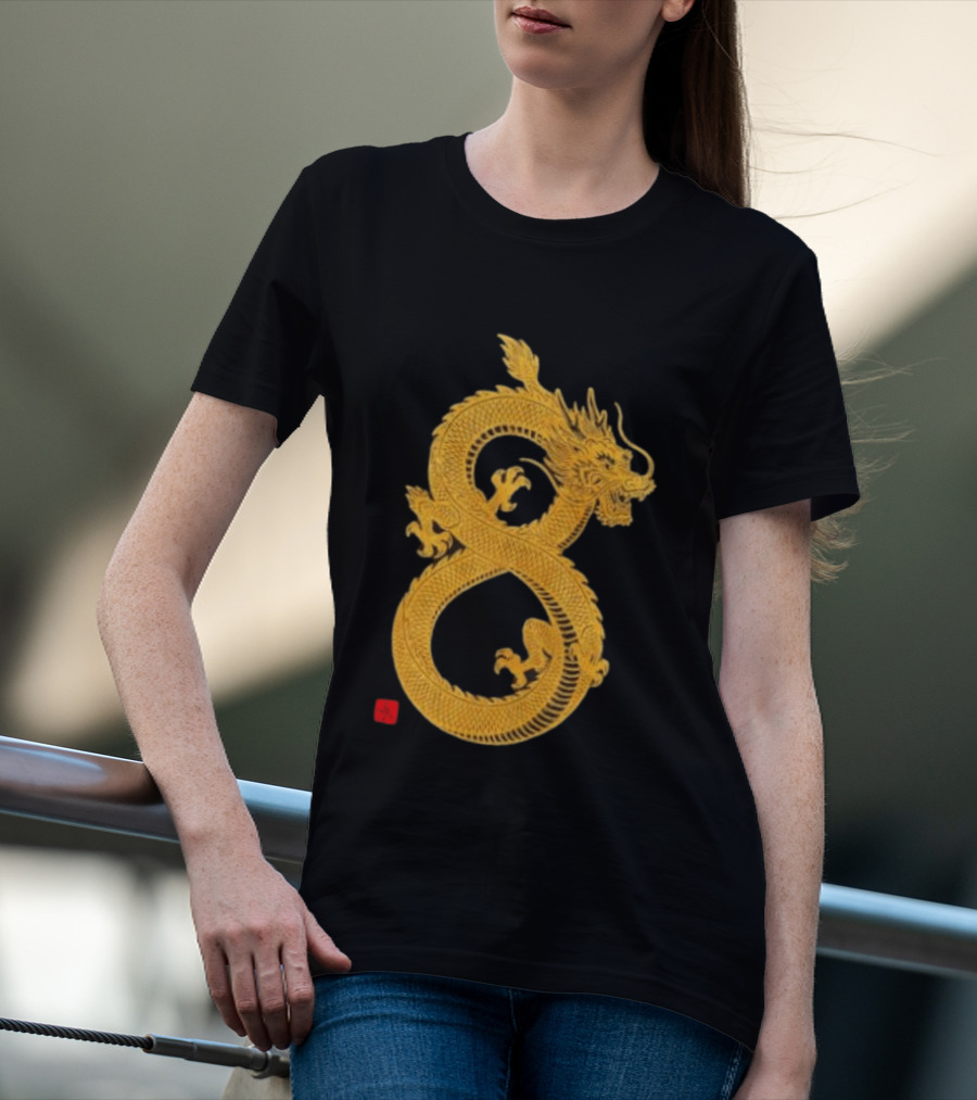 Infinity Dragon Of Fortune Mythical Serpent Symbol Asian Lore T-Shirt
