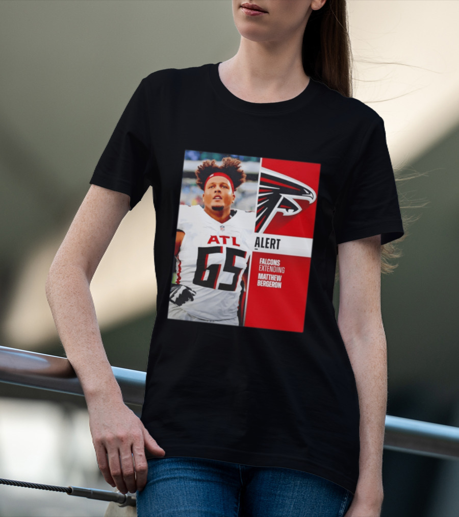 Atlanta Alert Falcons Extending Matthew Bergeron 2026 Season T-Shirt
