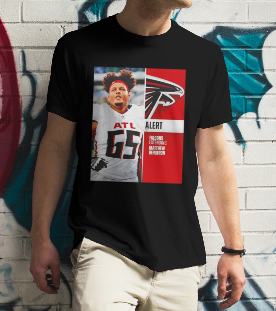 Atlanta Alert Falcons Extending Matthew Bergeron 2026 Season T-Shirt