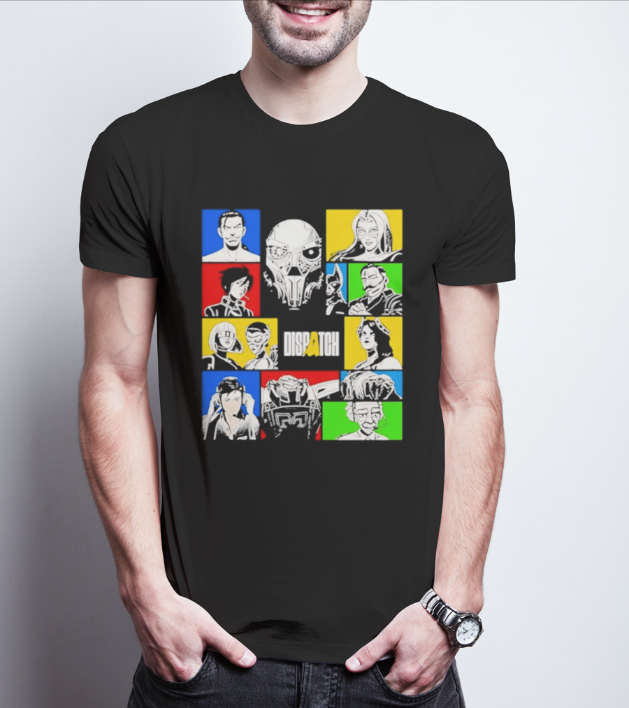 Blizzard Entertainment Over Hero Ensemble Characters T-Shirt