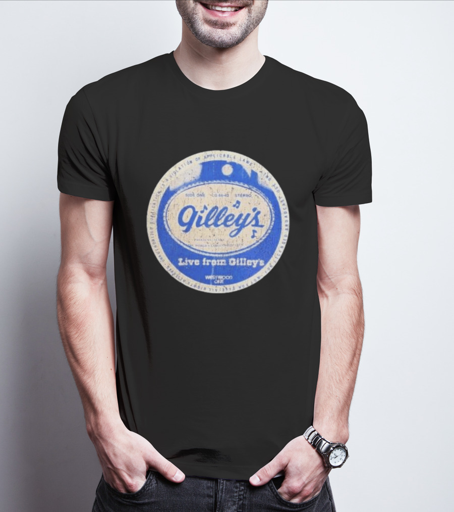 Live From Gilley's Pasadena Texas Side One LC 8642 Stereo Westwood One Nite Club T-Shirt