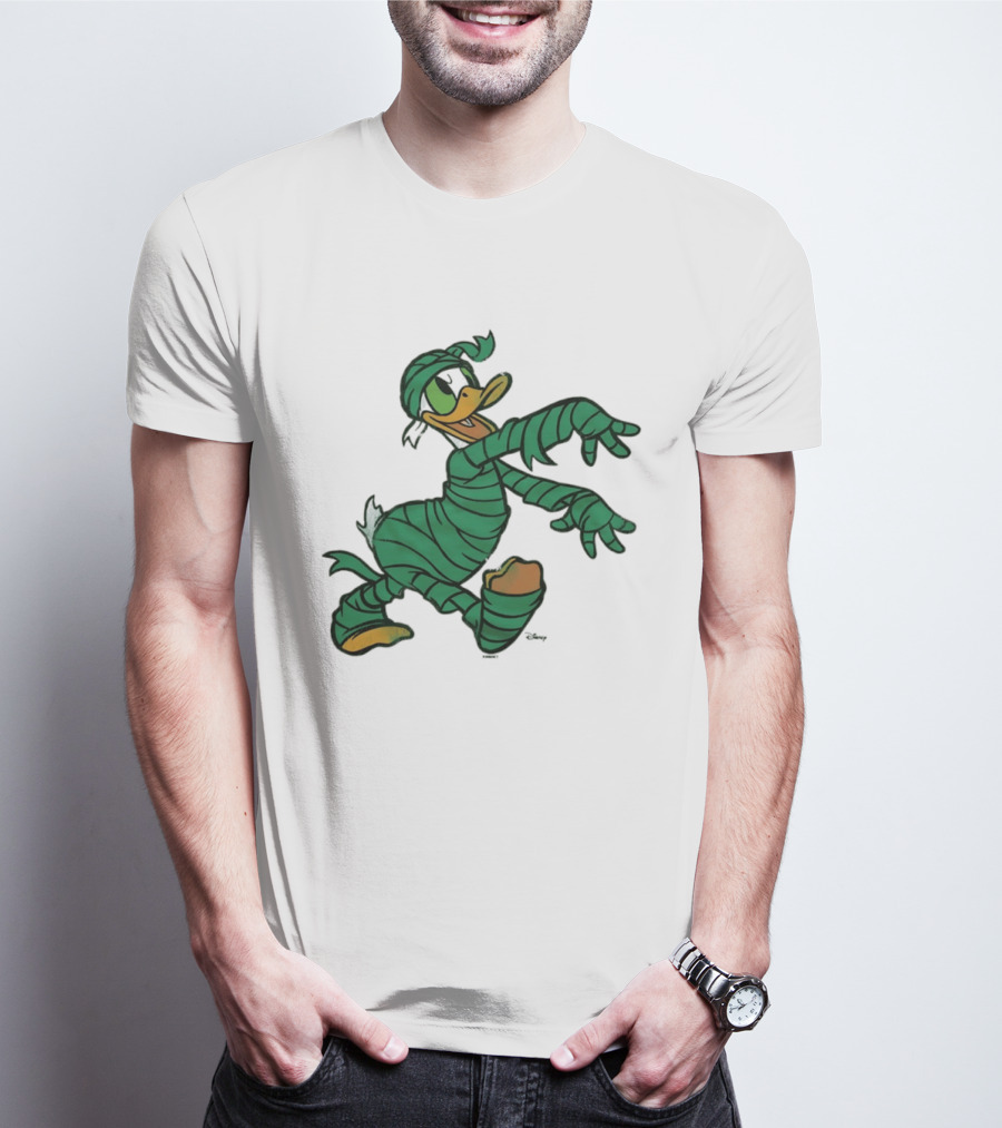 Donald Duck Mummy Costume Halloween Fun T-Shirt