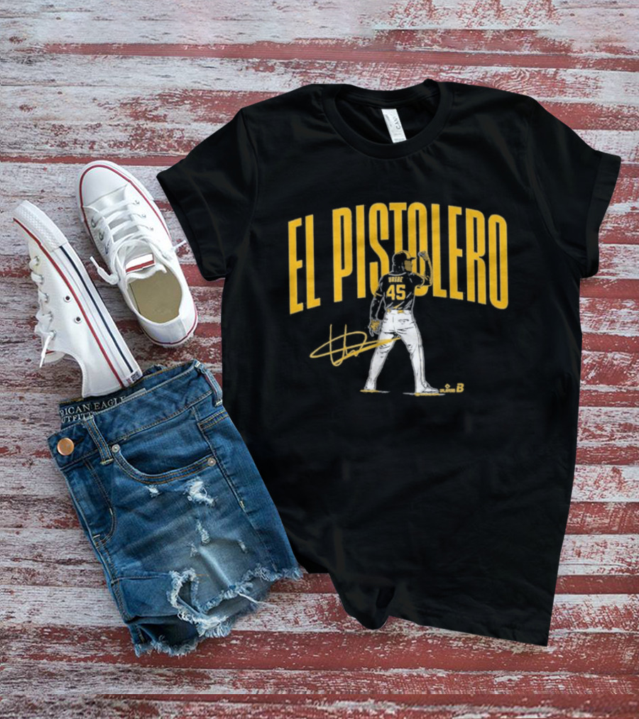 El Pistolero Abner Uribe 45 Signature Baseball Player T-Shirt