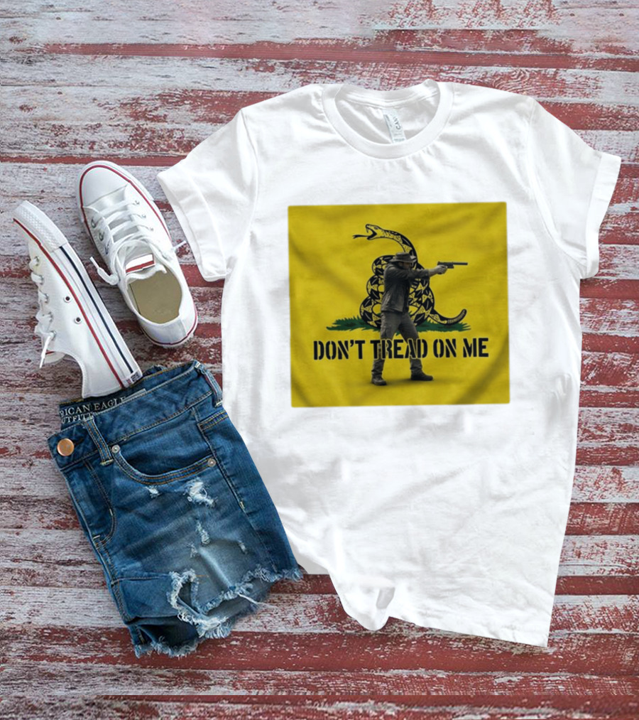 Jordan Salinas Don't Tread On Me Gadsden Flag Cowboy Gun T-Shirt