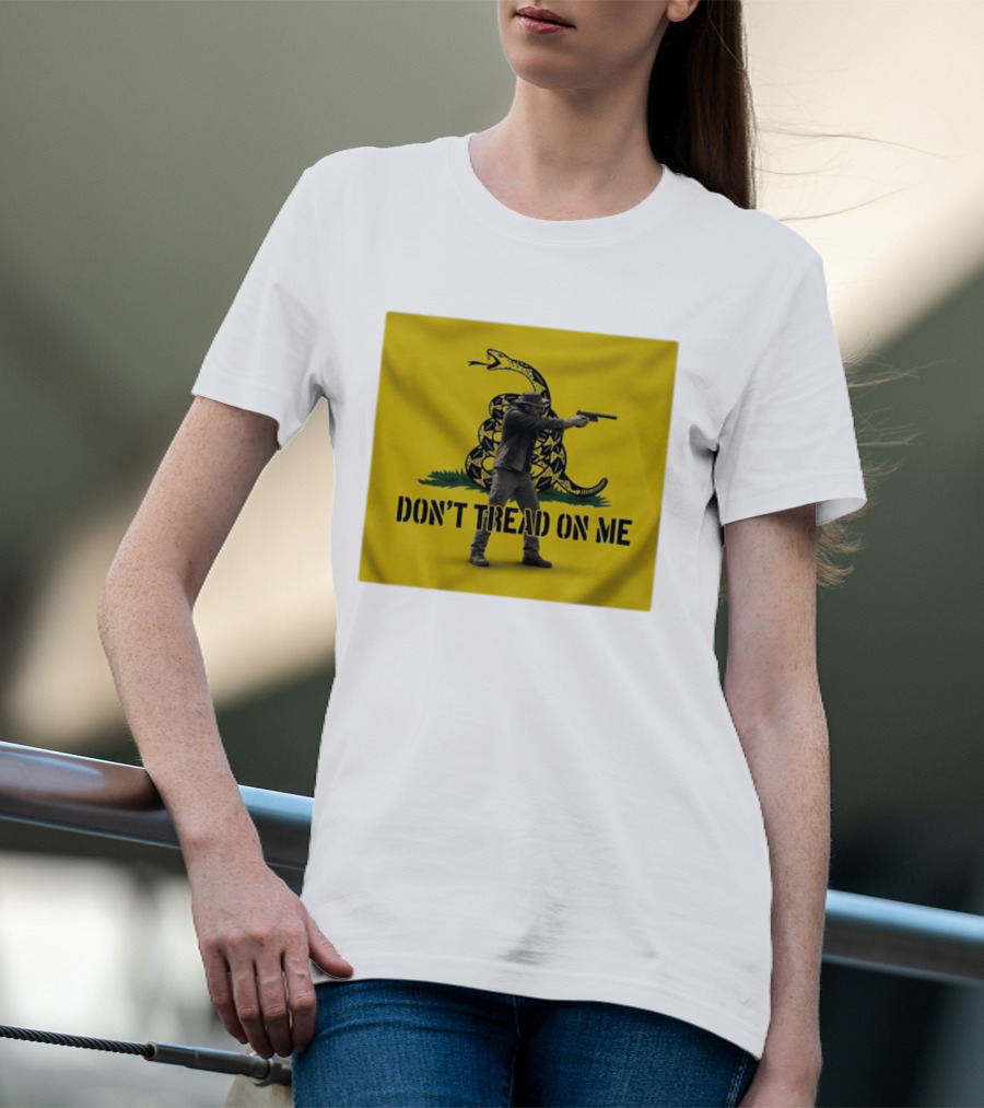 Jordan Salinas Don't Tread On Me Gadsden Flag Cowboy Gun T-Shirt