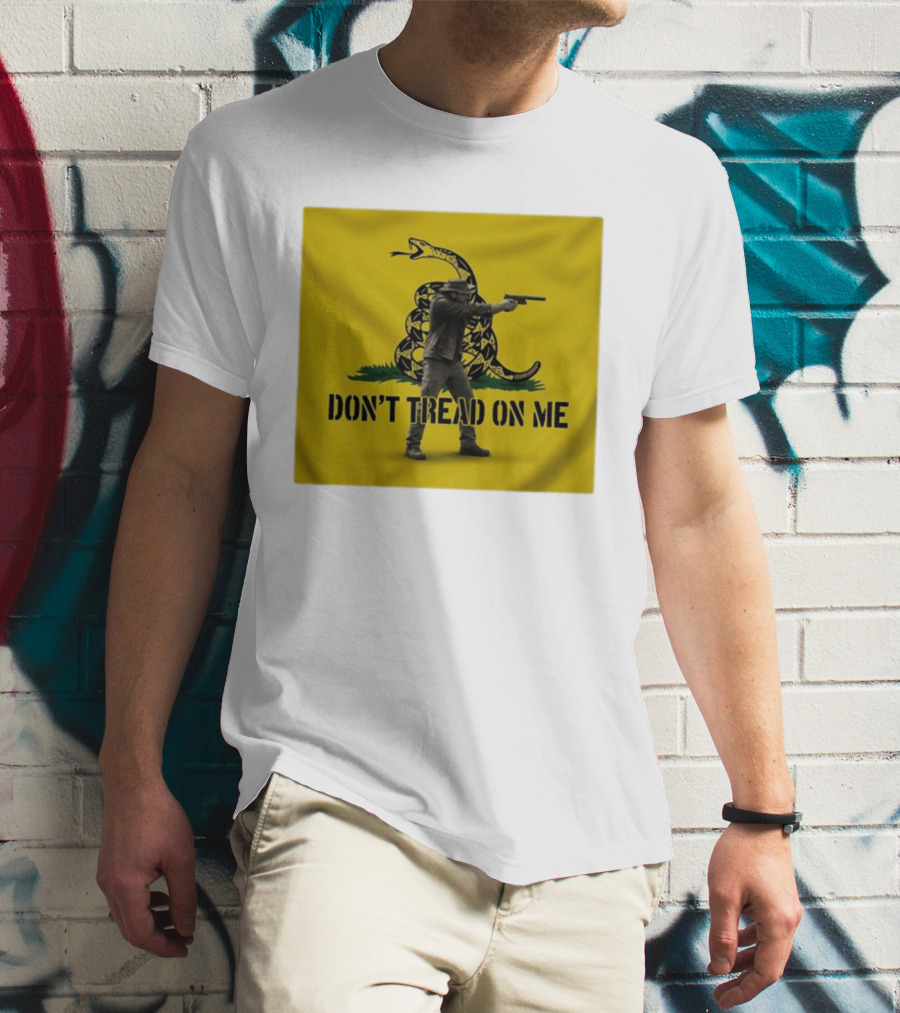 Jordan Salinas Don't Tread On Me Gadsden Flag Cowboy Gun T-Shirt