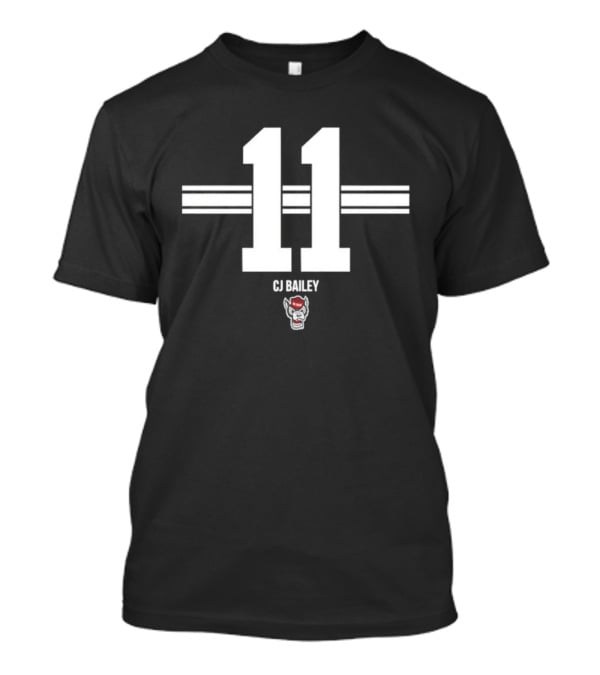CJ Bailey 11 NC State Wolfpack NCAA Football T-Shirt