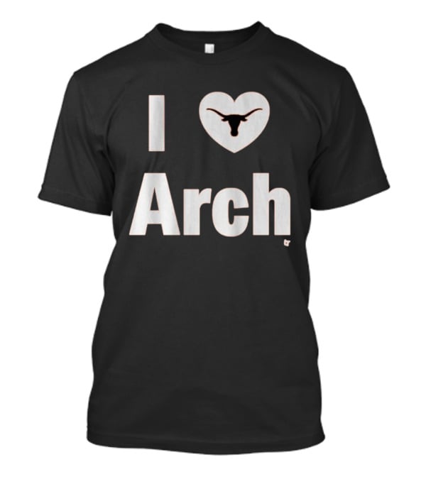 Texas Longhorns I Heart Arch Manning Football T-Shirt