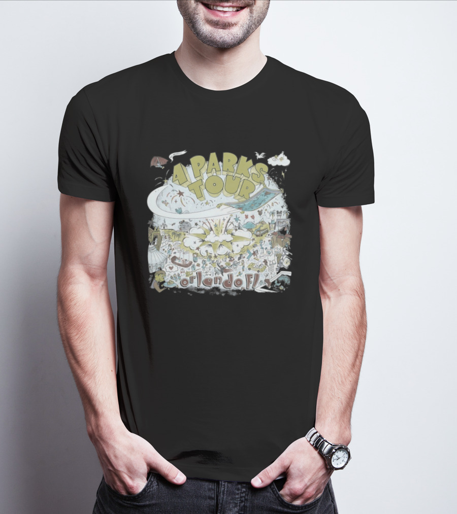 Dookie 4 Parks Tour Orlando FL Colorful Adventure T-Shirt
