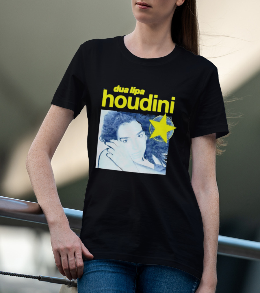 Dua Lipa Houdini Pop Music Radical Optimism Yellow Star T-Shirt