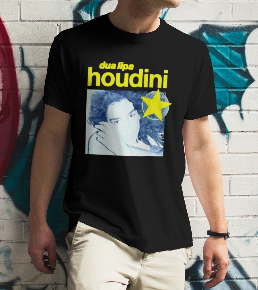 Dua Lipa Houdini Pop Music Radical Optimism Yellow Star T-Shirt
