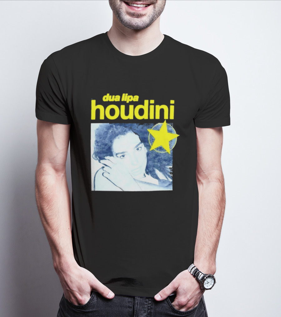 Dua Lipa Houdini Pop Music Radical Optimism Yellow Star T-Shirt