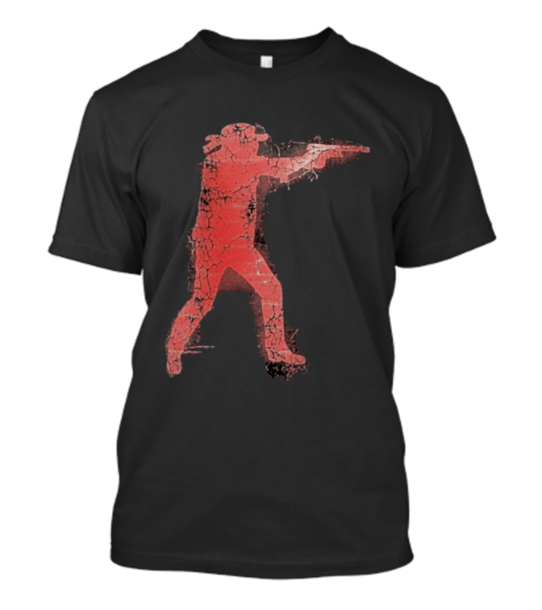 Jordan Salinas Idaho Twin Falls Hero Red Cracked Shooter T-Shirt