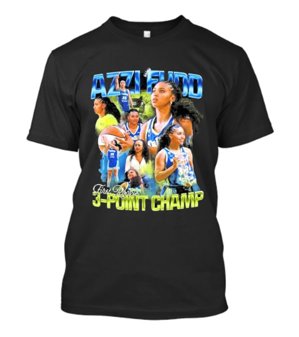 Azzi Fudd Dallas 35 First Rookie 3 Point Champ T-Shirt
