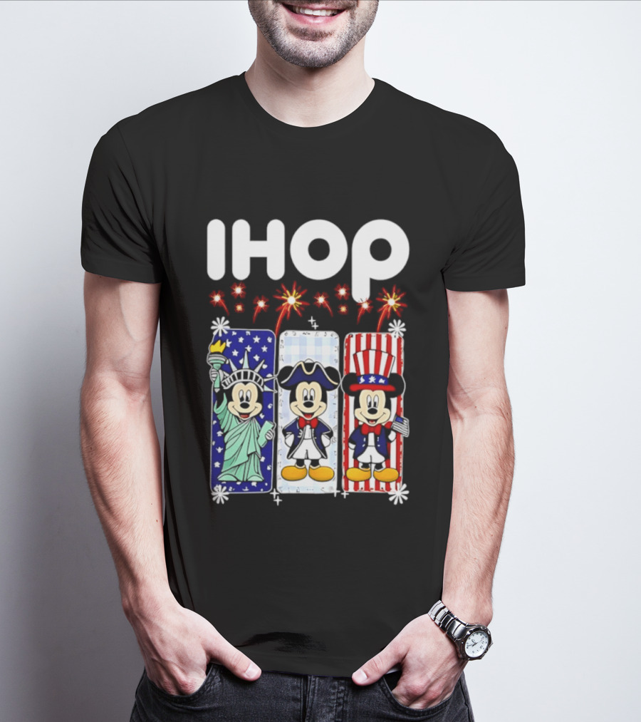 IHOP Mickey Mouse America 250th Anniversary Celebration T-Shirt