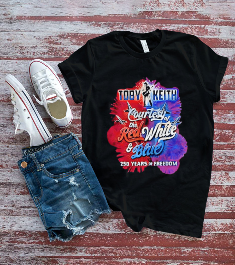 Toby Keith Courtesy Of The Red White And Blue 250 Years Of Freedom Jets T-Shirt