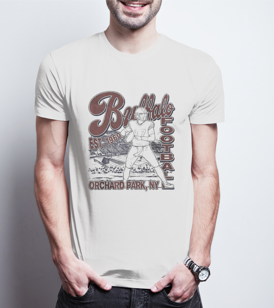 Buffalo Football Est 1960 Josh Allen Orchard Park NY T-Shirt