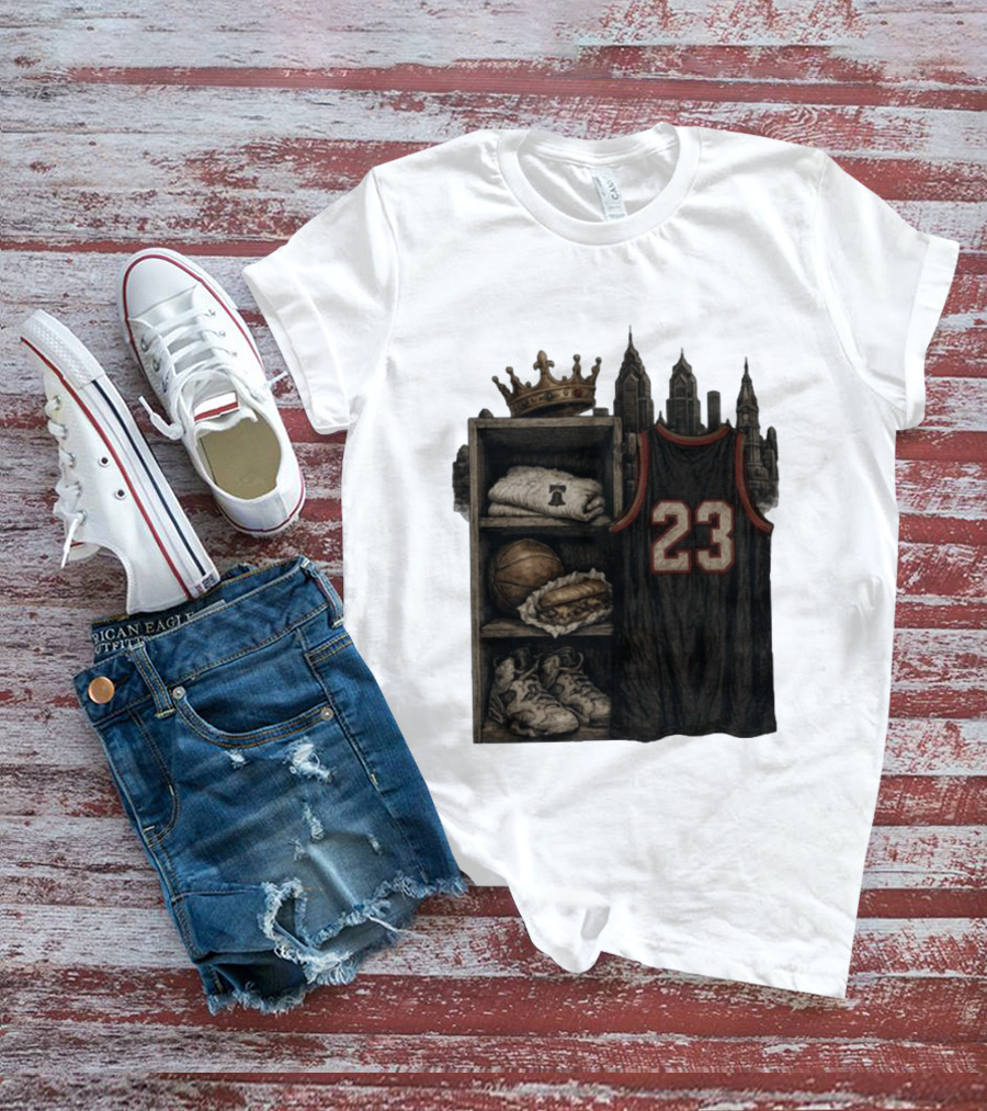 Lebron James King 23 Basketball Jersey Crown City Sports Locker T-Shirt