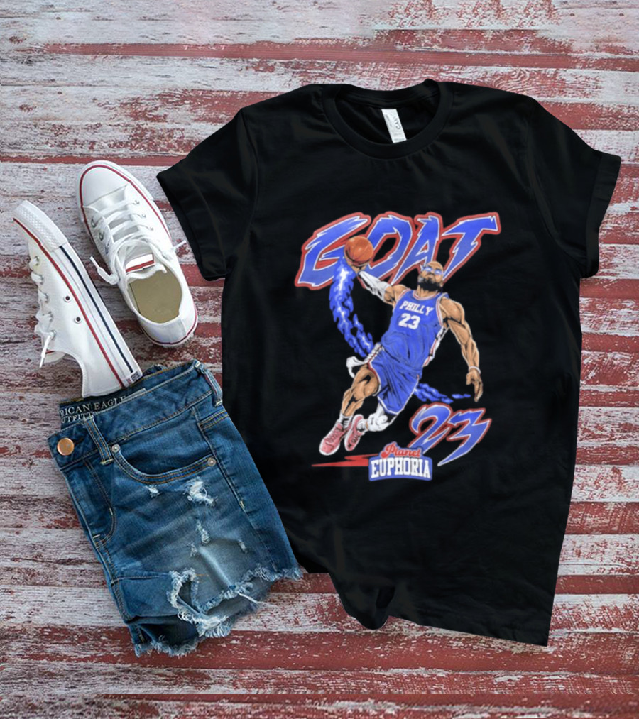 GOAT LeBron 23 Philly NBA Planet Euphoria Comic 2026 T-Shirt