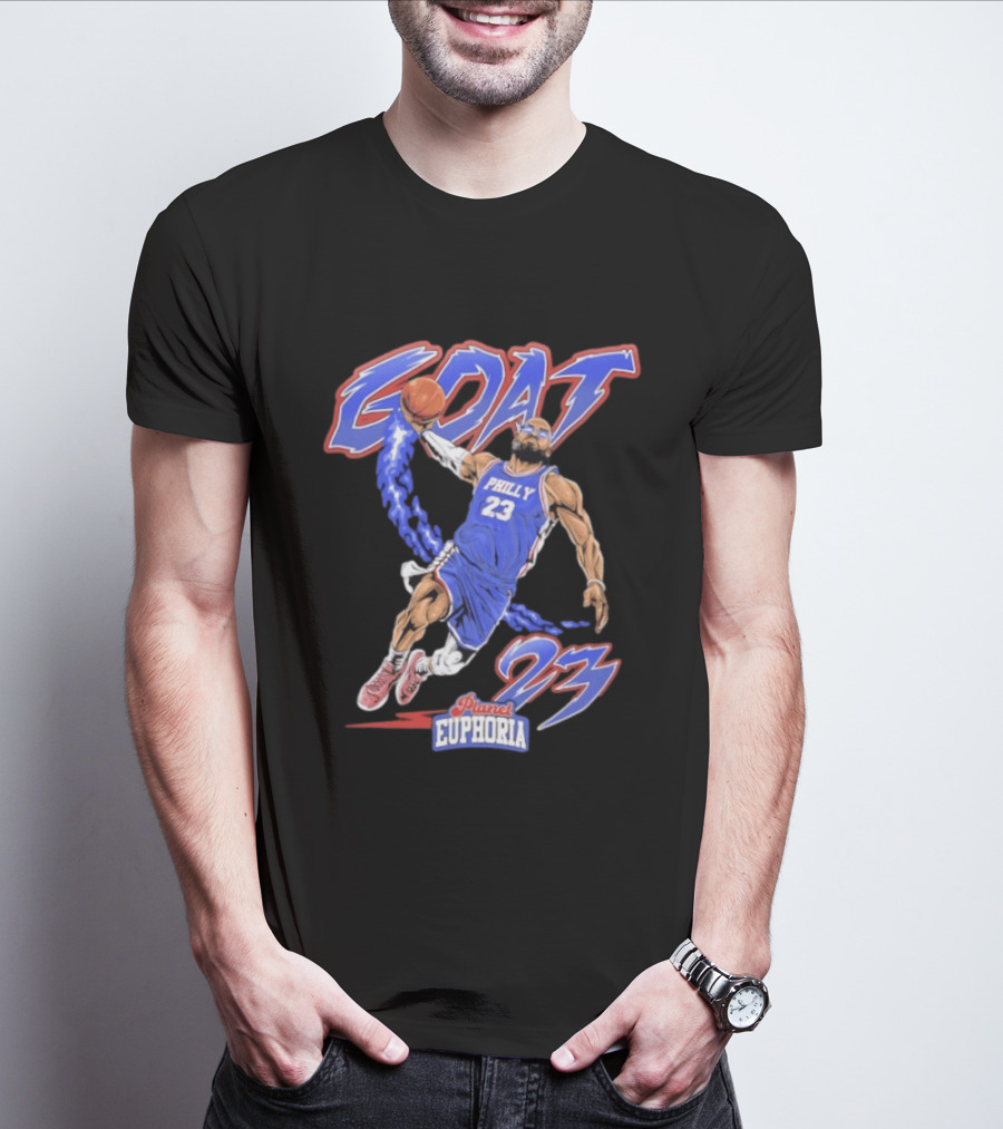 GOAT LeBron 23 Philly NBA Planet Euphoria Comic 2026 T-Shirt
