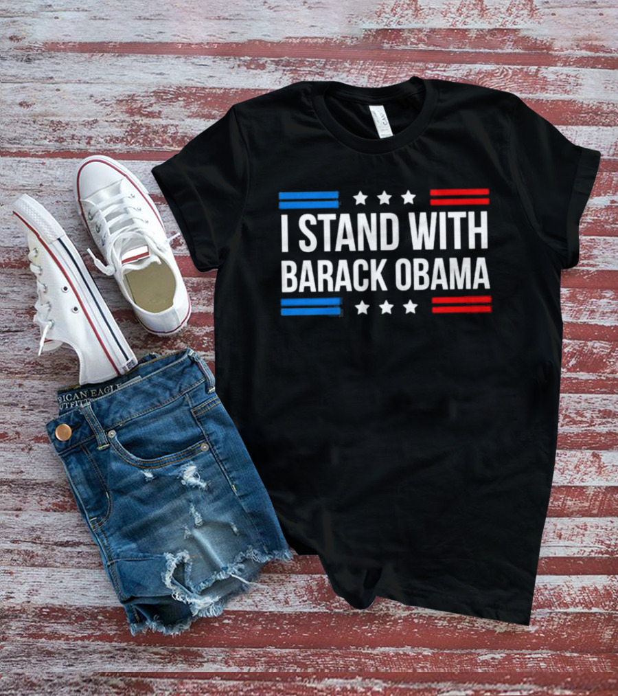I Stand With Barack Obama Stars And Stripes T-Shirt