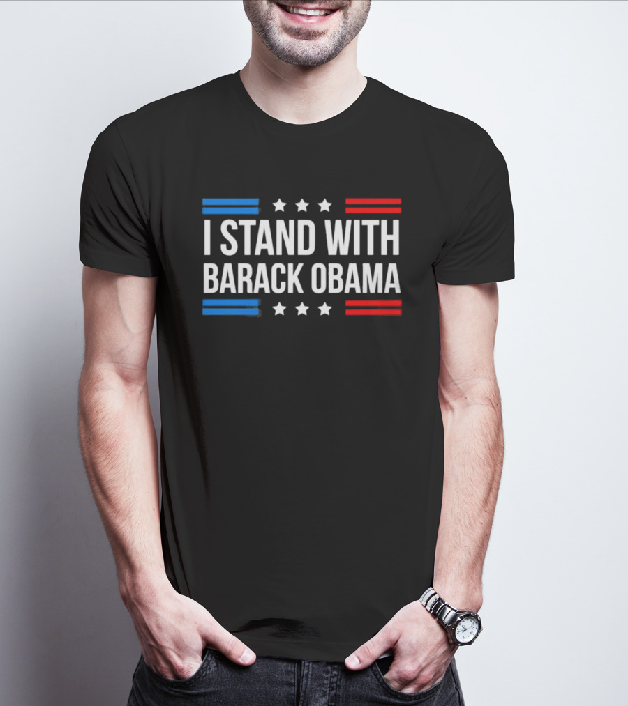 I Stand With Barack Obama Stars And Stripes T-Shirt