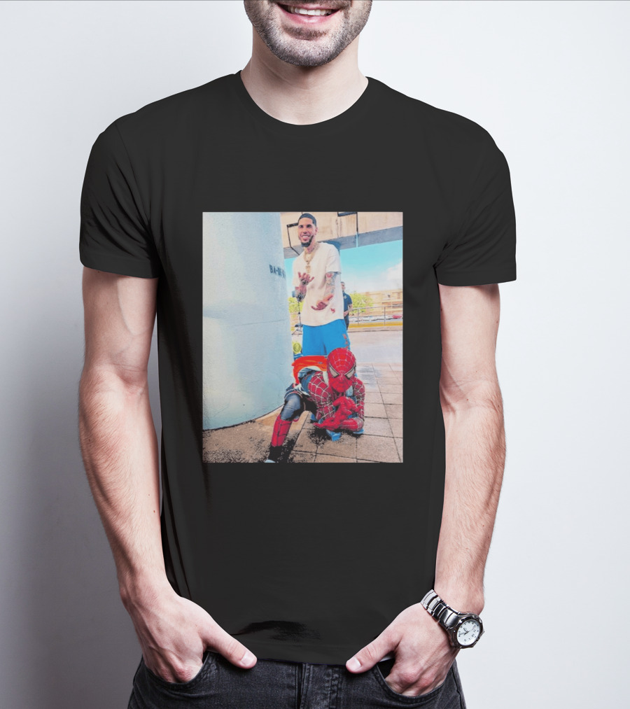 BA MO LaMelo Ball Spider Man T-Shirt