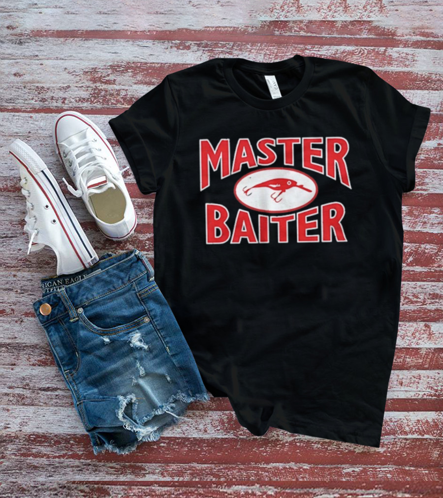 Master Baiter Fishing Lure Nostalgic Humor Décor T-Shirt