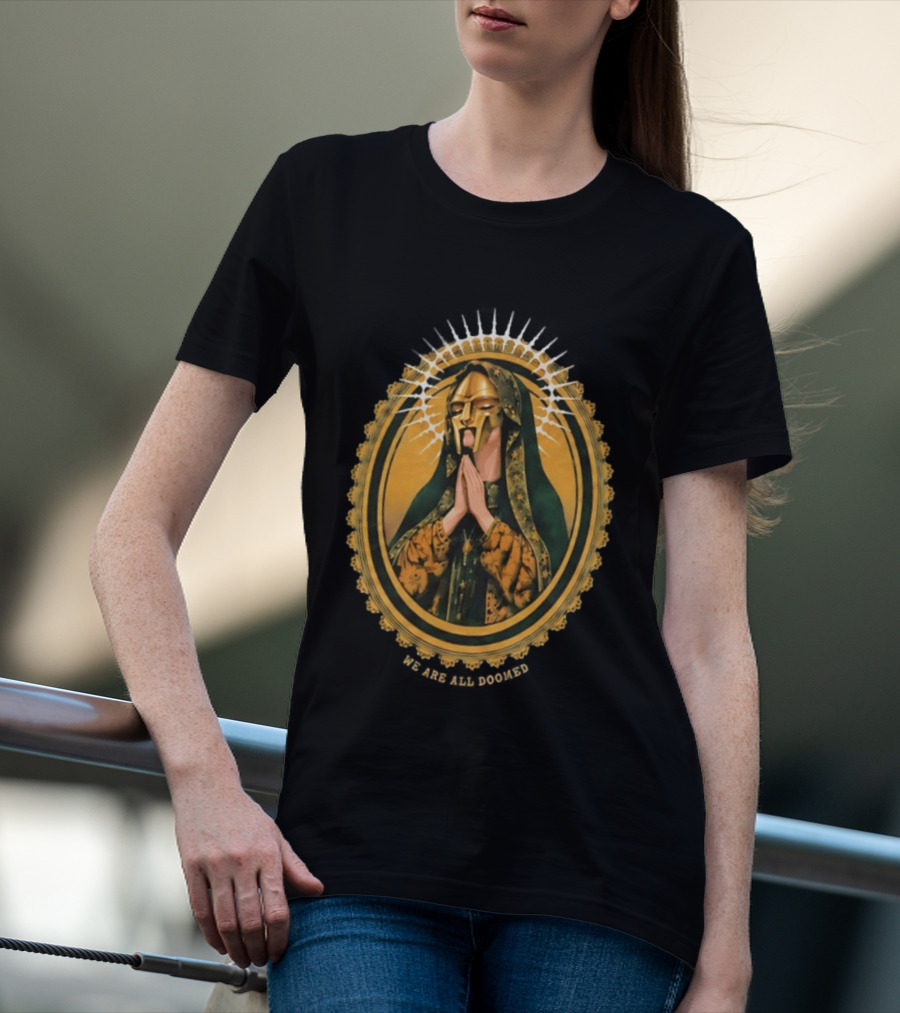 MF Doom We Are All Doomed Iconic Hip Hop Rap Prayer T-Shirt