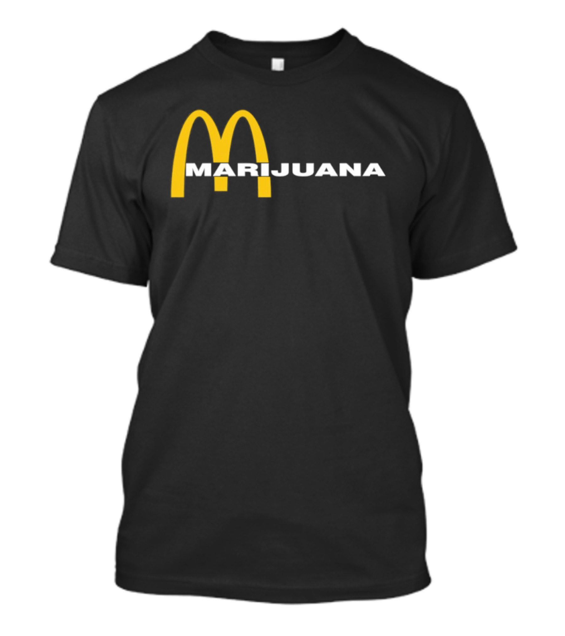 Marijuana Parody McDonald's Golden Arches T-Shirt