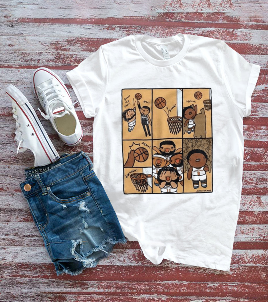 Jimindraws Karl Anthony Towns New York Knicks Comic Style Basketball Fun T-Shirt