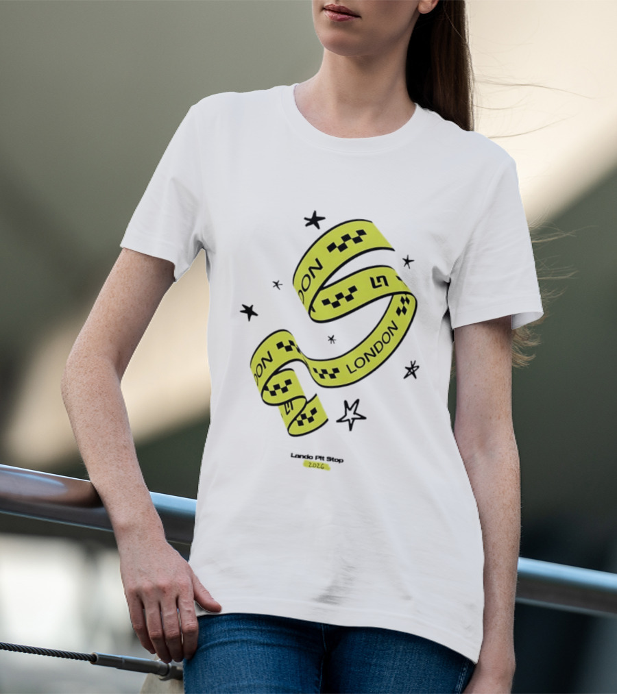 Lando Pit Stop 2026 London Racing Ribbon Stars T-Shirt