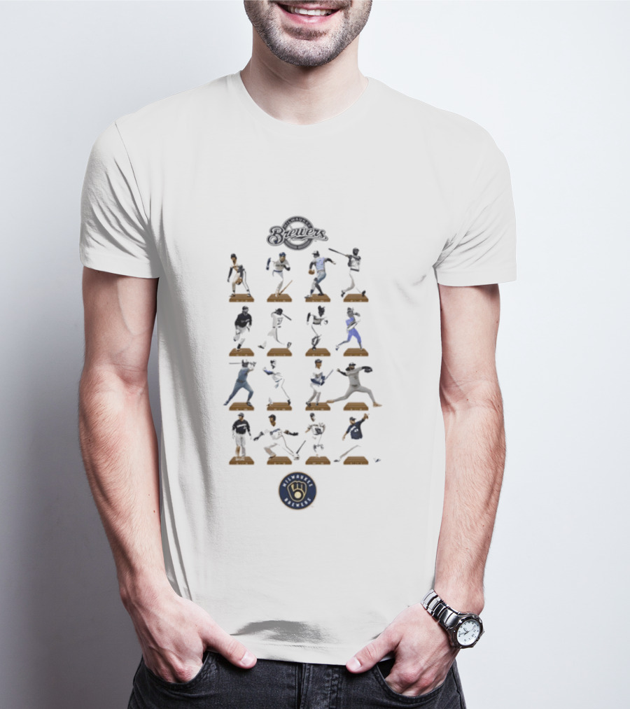 Milwaukee Brewers Legends Hall Of Fame MLB Baseball Players Iconic Moments T-Shirt