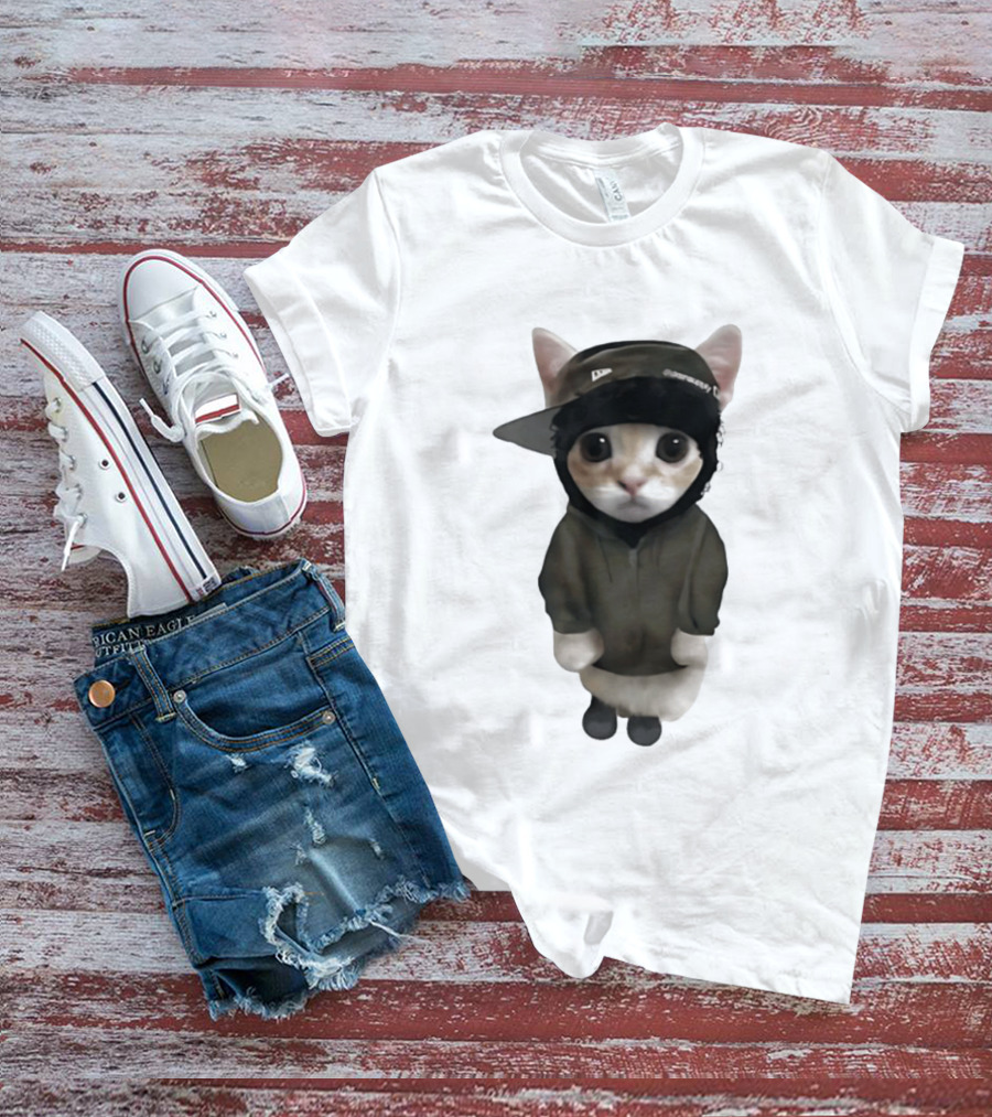 Yeat Cat Meme Cap Hip Hop T-Shirt