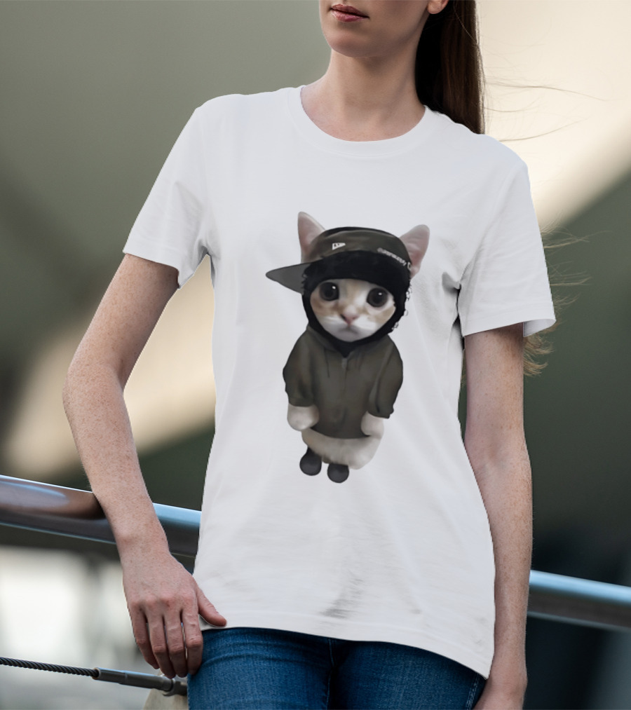 Yeat Cat Meme Cap Hip Hop T-Shirt