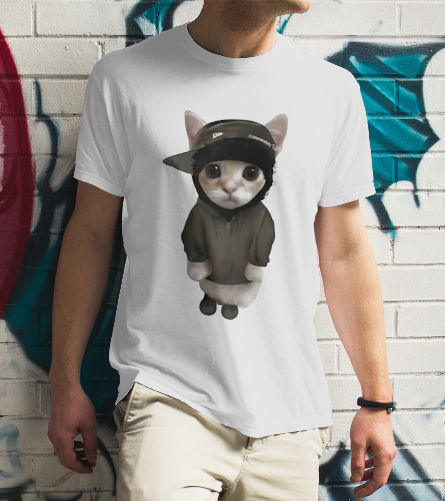 Yeat Cat Meme Cap Hip Hop T-Shirt