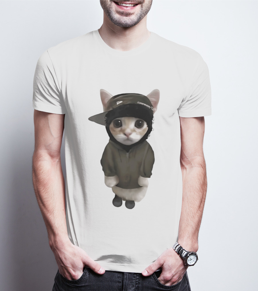 Yeat Cat Meme Cap Hip Hop T-Shirt