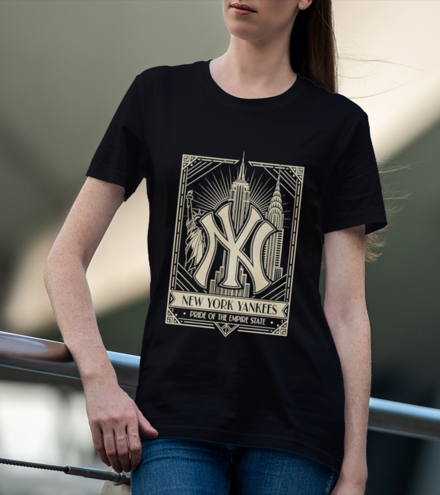 New York Yankees Pride Of The Empire State Iconic Skyline T-Shirt