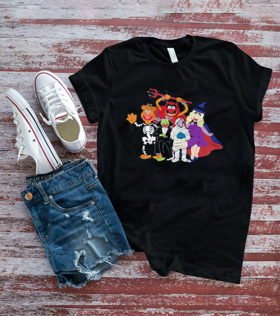 The Muppets Halloween Group Costumes Featuring Classic Characters T-Shirt