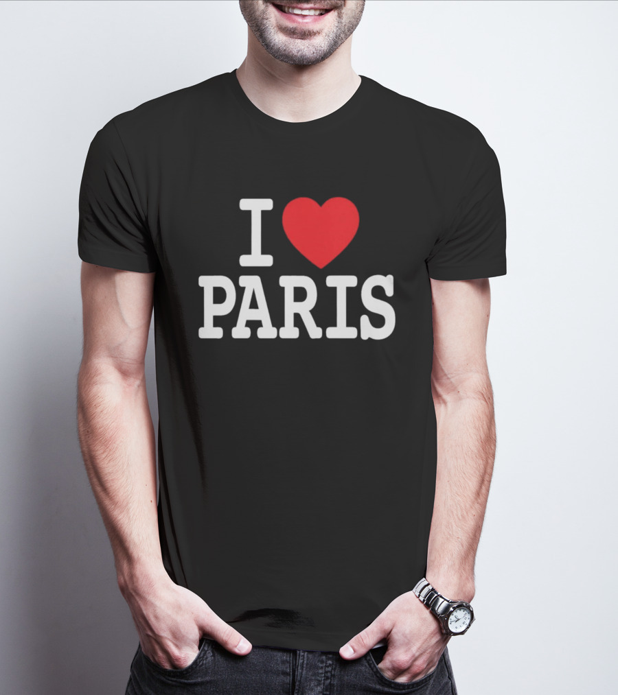 I Love Paris Sports T-Shirt